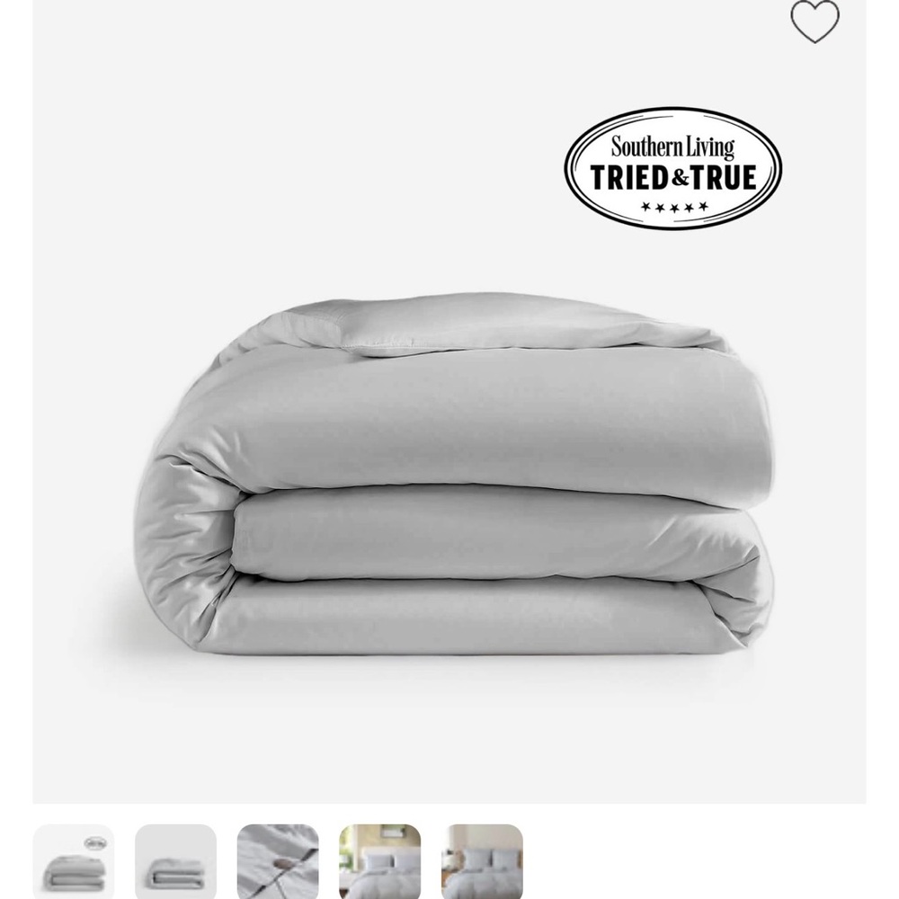 Gray King/ Cal King Duvet Cover
